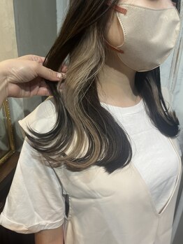 フークフーク(HOEK HOEK)の写真/立川南口徒歩2分◆『カット+イルミナカラー＋トリートメント¥11,000』ベージュベースのカラーで可愛く！