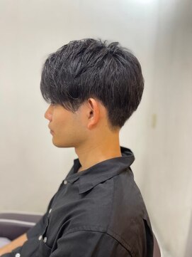 メンズカット バイ ソイクフ(メンズカット by SOY-KUFU) MEN'SHAIRアッシュブラックベリーショートダークアッシュ
