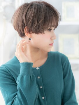 モッズヘア 越谷(mod's hair) ★グレーベージュくせ毛風刈り上げマッシュショート20代30代★10