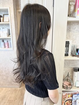 キャアリー(Caary) 福山市Caaryゆるふわ巻き髪ロングヘアローレイヤースタイル