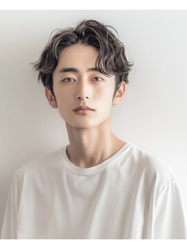 フランズ いわき(FLUNS) カルマパーマ/ベリーショート/ダークアッシュ/ニュアンスパーマ