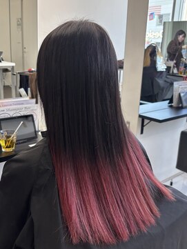 アライブ ハラジュク(ALIVE harajuku) 【ALIVE 夕貴】ストレートピンクグラデーションカラー