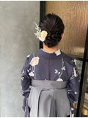 卒業式袴着付け韓国ヘアアレンジ　　　日吉