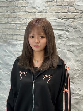 ラ ミューズ ヘアー(La mju:z hair) 優しい色味に少しアクセント!!ミルクティーベージュ×レイヤー
