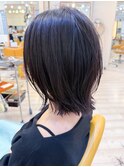【morio成増/児玉】　ミディアムレイヤー　暗髪