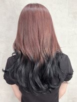 ルノン シェリー(LUNON cheliy) アプリコットオレンジくびれヘアハイライトカラー熊本