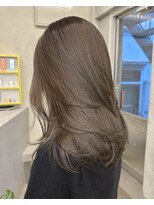 キーチェ 梅田中崎町(keych)&nbsp;毛流れレイヤーカット/ミディアム/髪質改善/縮毛矯正