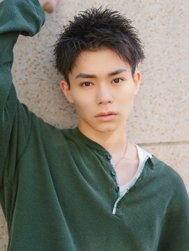 MEN'S HAIR BLEACHi 北18条店【12月5日オープン(予定)】 【BLEACHi】サマースパイキーショート【numberA.×BLEACHi】