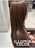 イルミナカラーでつくる柔らかブラウンの艶ロング（武蔵境）