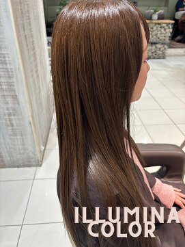 アース 武蔵境店(HAIR & MAKE EARTH) イルミナカラーでつくる柔らかブラウンの艶ロング（武蔵境）