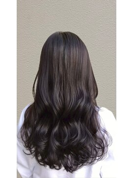 ラポール(RAPPORT) 顔周りレイヤー×ダークラベンダーグレー