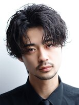 リップス 表参道店(LIPPS) 緩めのシャドウパーマ毛流れMIXセンターパート