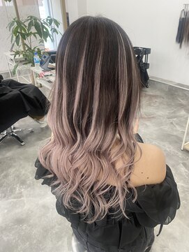 ベル(belle) エクステで作るバレイヤージュ