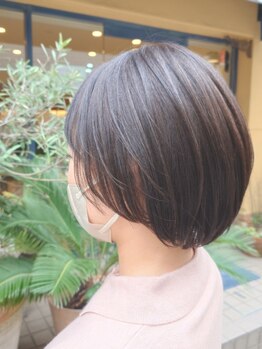 リーグ 宮崎台店(League)の写真/360度美しいシルエット。骨格・髪質を見極めた「大人の似合わせショート」で、扱いやすい美髪へ。