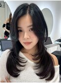 ブリーチハイライト髪質改善ダブルカラーレイヤーカット