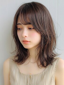 アース 相模大野店(EARTH) 夏カラー×ミディアムレイヤー小顔◎くびれ透明感ヘア