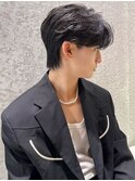 men's/顔周り/ニュアンスパーマ/黒染め/韓国/ダウンパーマ
