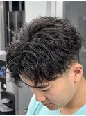 縦落ちツイストスパイラルセンターパート