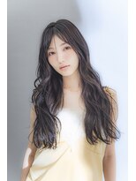 カナン 銀座(CANAAN) ロングレイヤー 人気の暗髪ヘア