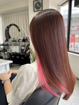 ブランエノワール(BLANC ET NOIR)&nbsp;艶髪ピンクインナーカラー【千葉松戸五香】