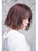 Aimee 町田 ナチュラルブラウン×ミックスボブ