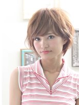 ジーナ(JINA) ◆20代30代にオススメ！束感くびれショート×アッシュベージュ