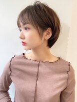 ハニーシブヤ(HONEY shibuya)&nbsp;【HONEY渋谷】大人のふんわりショート×スモーキーベージュ