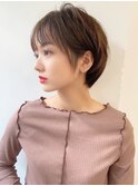 【HONEY渋谷】大人のふんわりショート×スモーキーベージュ