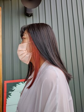 ワンドアー(ONE DOOR) インナーカラーオレンジ