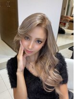 ローレン(Rollen)&nbsp;ハイライトホワイトグレージュ×シールエクステ