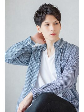 グラム 高田馬場(glam) ニュアンスパーマ×アップバングショート
