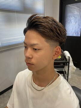 ボルド(MEN'S HAIR SALON BORDO) フェード×かき上げショート