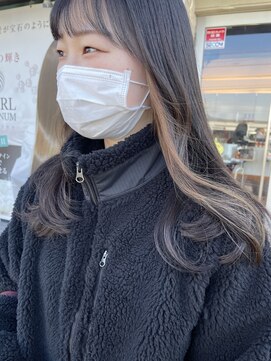 フォルテ 草薙店 イヤリングカラー☆ホワイトベージュ☆