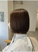 ぷつっと切りっぱなしボブ