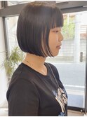 コンパクトボブ　ぱつっとボブ　ミニボブ　草加