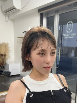 ハイバレーヘアーメゾン(HIGH VALLEY HAIRMAISON) デザインカラーフェイスフレーミングベージュママ