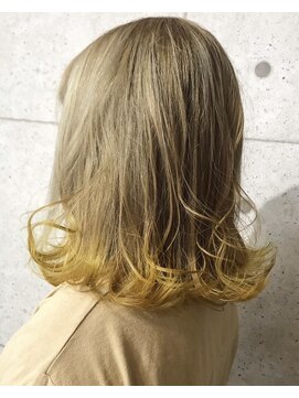 ヘアテリア リュウ 大塚(hair teria ryu) テールカラーイエロー×ベージュカラー【ryu 大塚 北口】