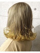 ヘアテリア リュウ 大塚(hair teria ryu) テールカラーイエロー×ベージュカラー【ryu 大塚 北口】