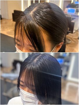 ザザ 高田馬場(ZA/ZA) クロスパーマ(前髪縮毛矯正パーマ）