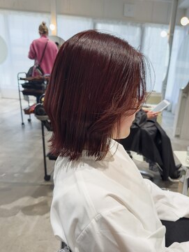 ストレータ バイ マリオ(Strata by mario) 〈宮本〉ブリーチ無しWカラー×カシスピンク