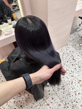 ボタン シブヤ(VOTAN SHIBUYA) 韓国ヘア/艶感カラー/ブルーラベンダー/ブリーチあり