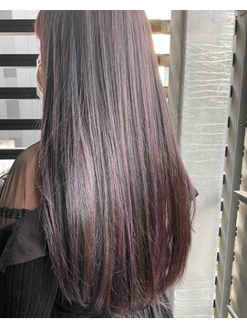 ピークアブー アヴェダ ギンザシックス(PEEK-A-BOO AVEDA GINZASIX) ハイライトを使った艶カラー