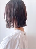 Say.切りっぱなしボブレイヤーアッシュブラウン似合わせカット