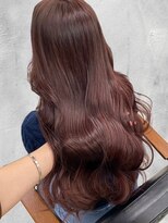 ラックスビー 鹿児島店(LUXBE)&nbsp;ブリーチ無し大人かわいいピンクベージュモテ髪ピンクブラウン