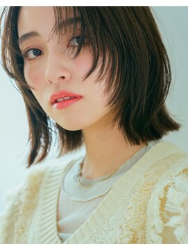 リトル 広島並木通り(little) 大人カラーこなれフェイスレイヤーボブ［八丁堀駅］