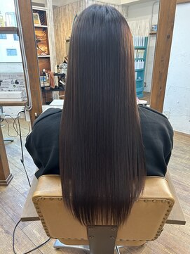 ヘアリゾート リノ(Hair resort Lino) 髪質改善縮毛矯正『髪にドラマを』×6トーンブラウンカラー