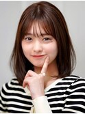 【F】最小顔前髪顔周りカットニュアンスカラー