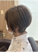 丸みショート・ショートボブ・50代・髪質改善