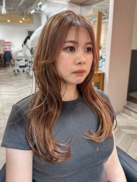 アネーロバイエーケー(ANHELO by AK) まろやかベージュカラー×レイヤーカット