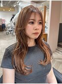 まろやかベージュカラー×レイヤーカット
